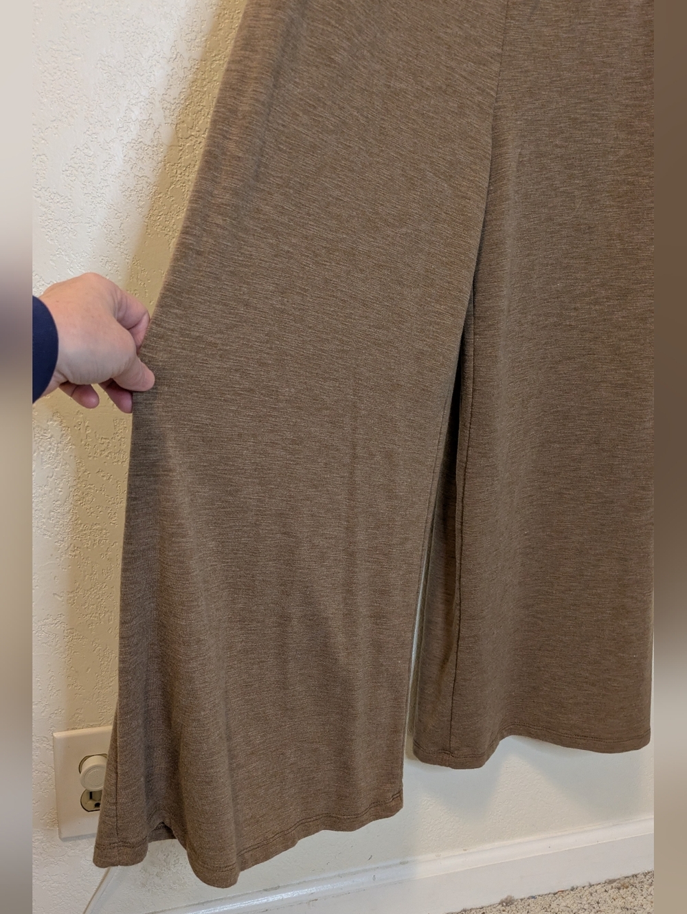 Bucket List Open Front Wide-Leg Knit Jumpsuit in Brown - Picture 11 of 13